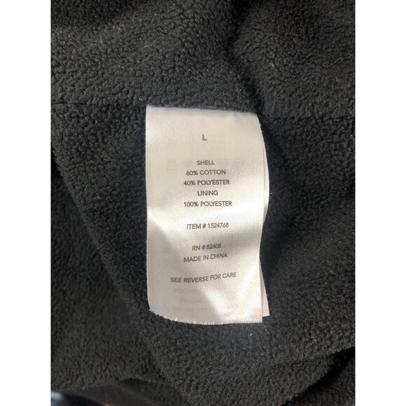 Rugged Elements Flannel Shirt Jacket L Gray Burgundy Plaid Lined Authentic Outer - Picture 5 of 7